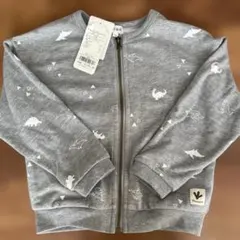 恐竜プリント ジップトレーナー110