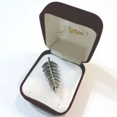 ニュージーランド AOTEA シルバー925ブローチ　葉っぱモチーフ 新品同様