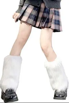 ルーズソックス スクールソックス 女子高生 ボリュームソックス モコモコ　白