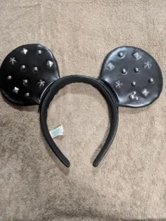 ディズニー スタッズ付きミッキーマウス耳カチューシャ