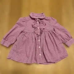 ラルフローレンピンクギンガムチェックチュニック80cm