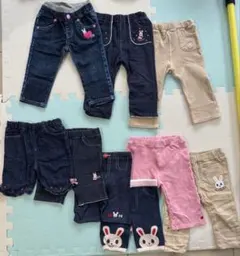 【春夏】ミキハウス 女の子 80 まとめ売り オマケ有（水着、帽子、靴下等）