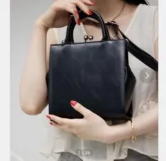 【美品✨】AZUL by MOUSSY メタルフレームバック　ブラックのサムネイル