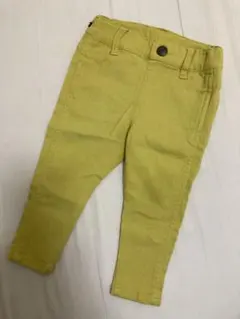 BREEZE マスタードイエロー 黄色 ストレッチパンツ 80