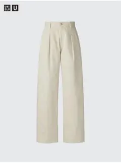 UNIQLO U デニムタックパンツ BEIGE 24