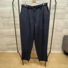 無印良品　リネン　ワイドパンツ【size XL】