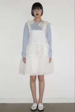ESPRIT flower organdie tiered one-pieceのサムネイル
