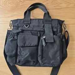 DISCOAT ブラックショルダーバッグ