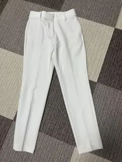 プラステ　PLUS STYLE スティックパンツ　ウォームリザーブ　ホワイト　白