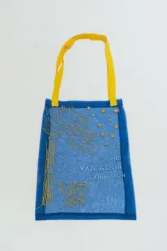 大ゴッホ展　夜のカフェテラス　ブリジットタナカコラボ・オーガンジー刺繍バッグ m*a様 大ゴッホ展 ブリジットタナカコラボ・オーガンジー刺繍バッグ