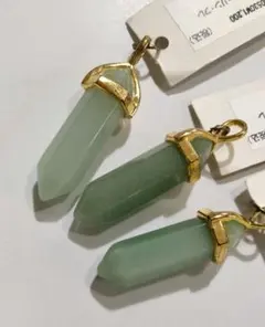 アベンチュリン　ペンダントトップ　3個セット　ポイント