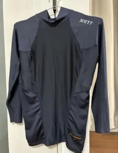 ZETT ネイビー長袖アンダーシャツ