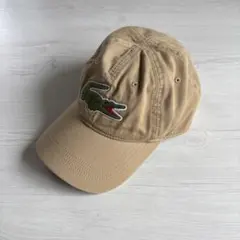 LACOSTE ラコステ ベージュキャップ デカワニ刺繍のサムネイル