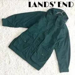 耐久性 機能性【ランズエンド】中綿ジャケットフロントジップ＋スナップボタン Ｌ