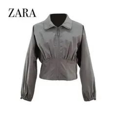zara クロップド丈ナイロンジャケット