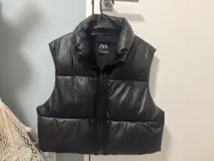 ZARA ブラック ダウンベスト EU 30