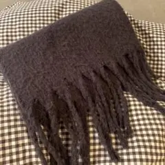 モコモコグレーマフラー