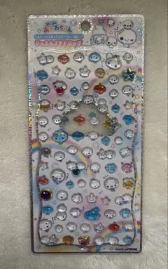 【正規品】ぷくぷくあわわちゃん　ジュエルプチドロップ シール ストーンつき