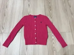 Polo Ralph Lauren ピンクカーディガン サイズ6 (120cm)
