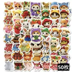 A39　ステッカー　お裾分け　フレークシール　海外　防水　韓国　動物　かわいい