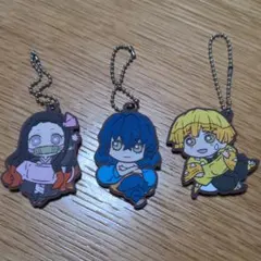 鬼滅の刃　キャラばんちょうこうラバーマスコット　３個セット