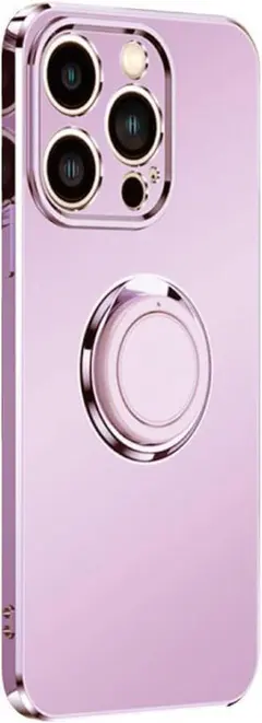 マットメッキリングTPUケース iPhone 14 Pro Max【パープル】