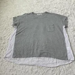 tangタング　ドッキング　ブラウス　Tシャツ　サマーニットのサムネイル