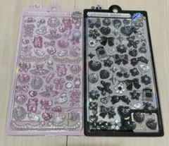 正規品 クーリア 新作 ボンボンドロップシール がーりー ぶらっく 2枚セット