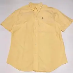 ポロバイラルフローレン　旧タグ　半袖シャツ　黄色　170 メンズM相当