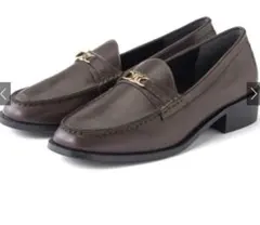 グレイル　モノグラムプレートローファー[zr1039]中古品