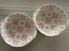 平成レトロ 1997年　ハローキティ 皿　小鉢2個セット