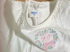 familiar 100cm ロゴ刺繍入りTシャツ　半袖　女の子