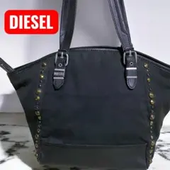 DIESEL I AM WHO I AM スタッズ トートバッグ Y2K レザー