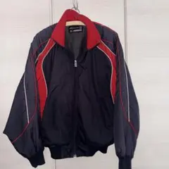 ナイロンジャケット ネイビー/レッド