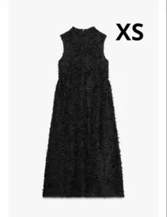 ZARA ザラ フリンジ付きミディ丈ワンピース XS