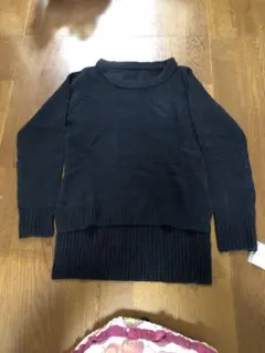 長袖ニット　シンプル　黒　ブラック　新品未使用