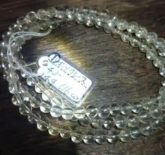 オーソクレース①３重ブレスレット