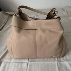 美品】COACH☆カゴバッグ 2way ショルダーバッグ ライムグリーン