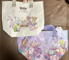 香港ディズニーランド 20周年　ダッフィーフレンズショッピングバッグ 2点セット