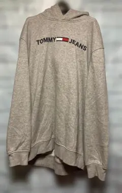海外直輸入古着『TOMMY JEANS　トミージーンズ』パーカー グレー XL