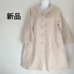 新品　春　コート　ベージュ　ポケット
