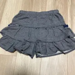 フリル付きグレーショートパンツ　130 ピューピルハウス