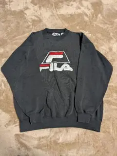 FILA 黒 裏起毛スウェット L
