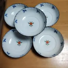 Y 未使用保管 たち吉 中鉢 小鉢 10枚 セット 和食器 花柄 取皿 小皿