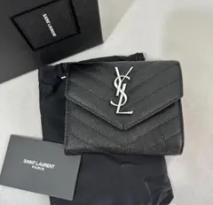 三つ折り財布 サンローラン 小銭入れ 美品