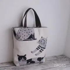 巾着トートバッグ*CATS*トラ猫とハチワレ