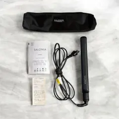 SALONIA サロニア ストレートヘアアイロン ブラック 24mm
