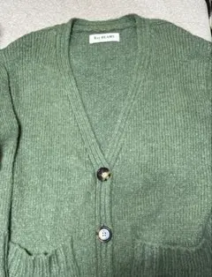 Ray BEAMS ニットカーディガン グリーン