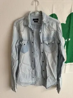 Zara デニム　ジャケット　シャツ