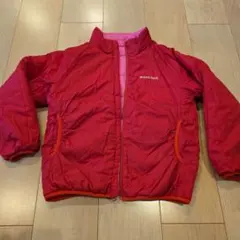 mont-bell 中綿コート 赤 ピンク リバーシブル